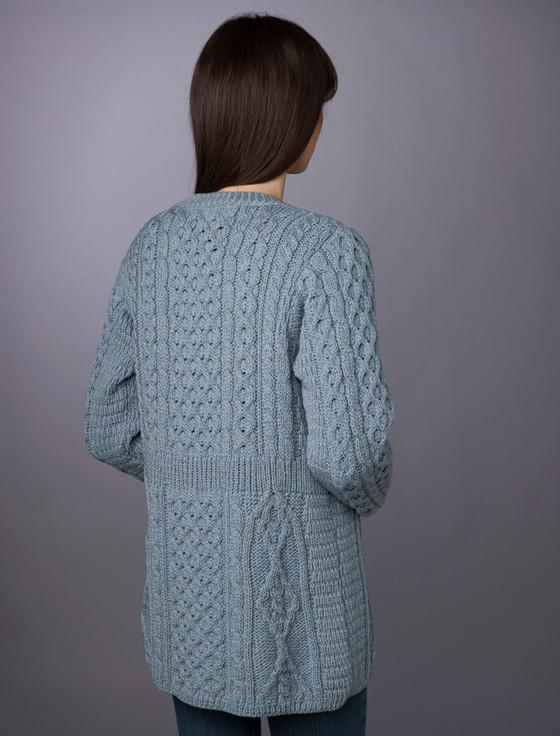 Aran Cashmere Women's Merino Wool A-Line Fit Cardigan‎‎