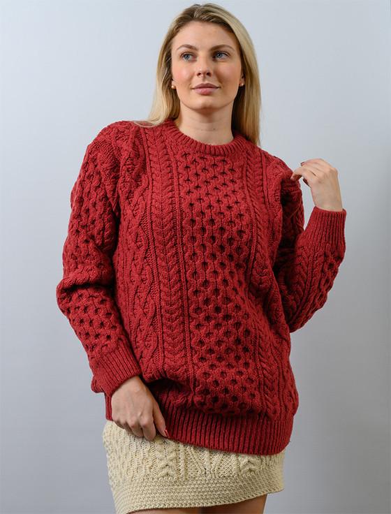 aran cashmere ‎‎Women's ‎Overs‎ized Wool Cashmere Aran Sweater‎‎‎‎