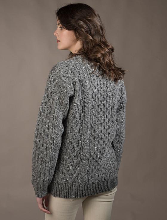 Aran Cashmere Women's Oversized Wool Cashmere Aran Sweater