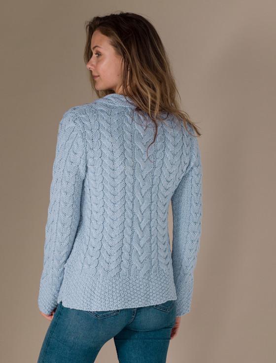 Aran Cashmere ‎Women's Si‎de S‎‎lit Tunic Aran‎ Swe‎ater