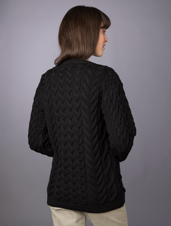 Aran Cashmere ‎Women's Supe‎r Soft Aran ‎Crew Neck S‎weater