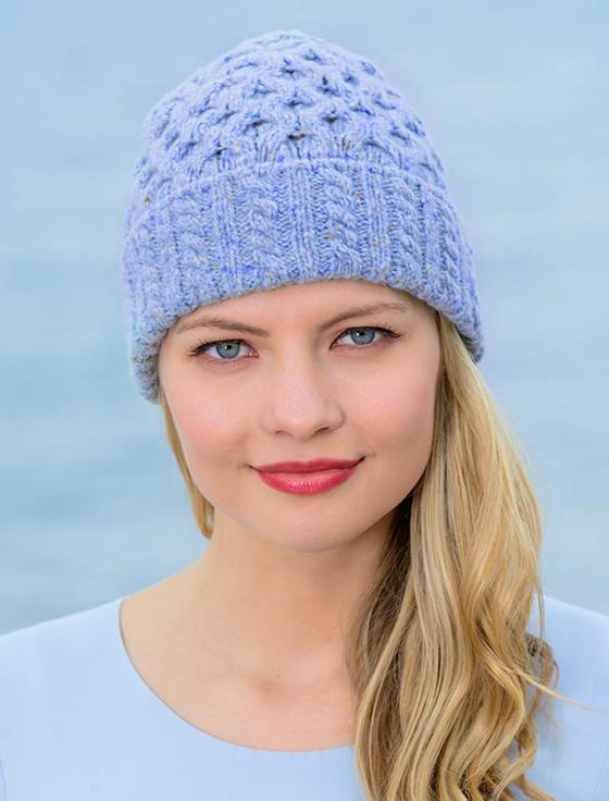 aran cashmere Women's Wool Cashmere Aran Honeycomb Hat