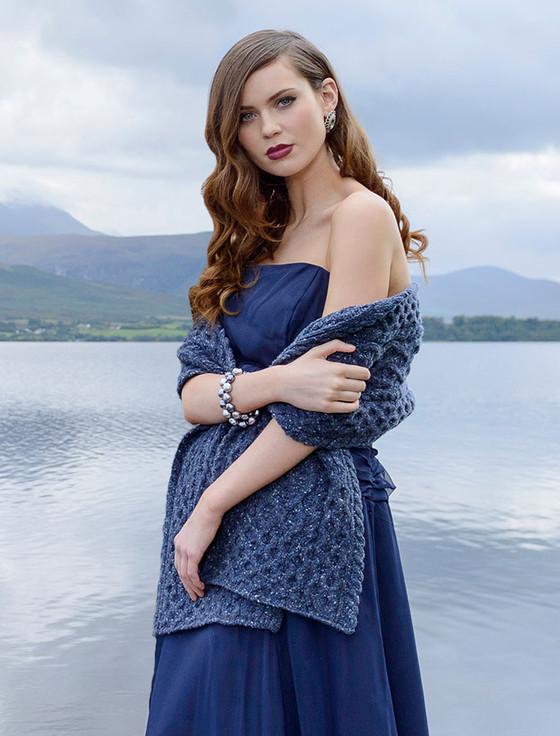 Aran Cashmere Women's Wool Cashmere Aran Honeycomb Scarf