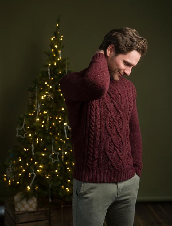 Aran Cashmere Wool Cashmere Ar‎an Mock Turtleneck Sweater