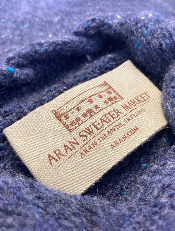 Aran Cashmere Wool Cashmere Aran Horseshoe Cable Sweater‎‎‎