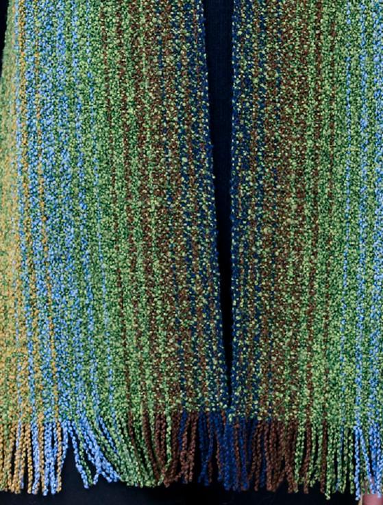 Aran Cashmere Wool Cashmere Skellig Scarf - Meadow Green Mix