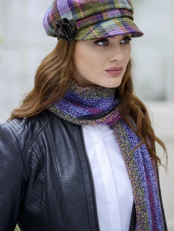 Aran Cashmere Wool Cashmere Skellig Scarf - Multi-Vernal