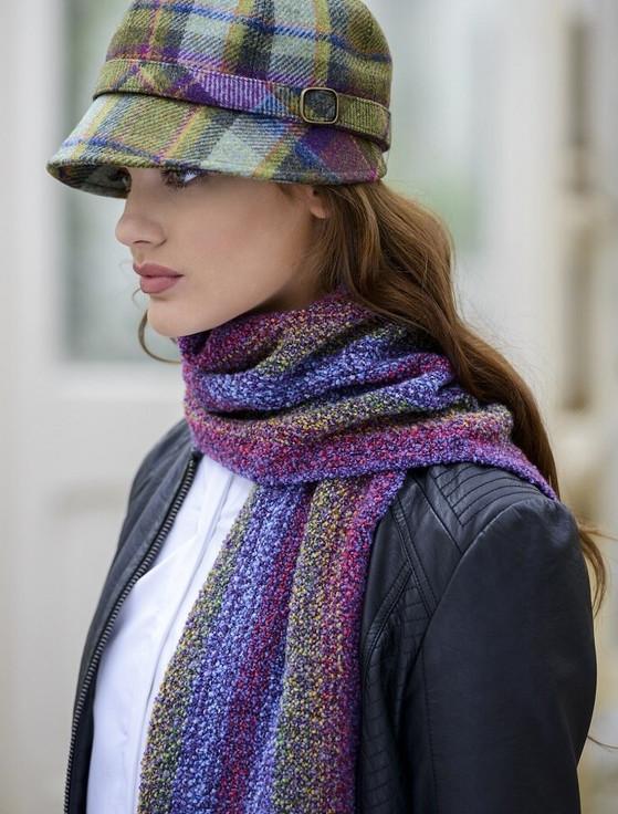 Aran Cashmere Wool Cashmere Skellig Scarf - Multi-Vernal