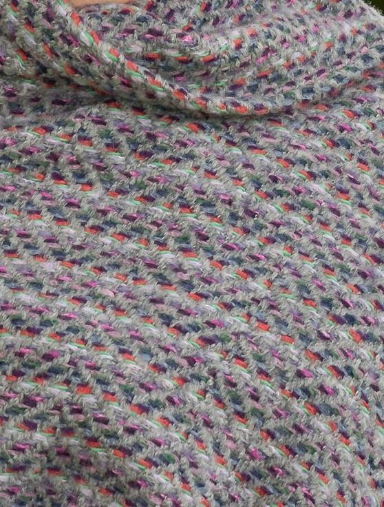 Aran Cashmere Wool Country Stole - Connemara Light Grey