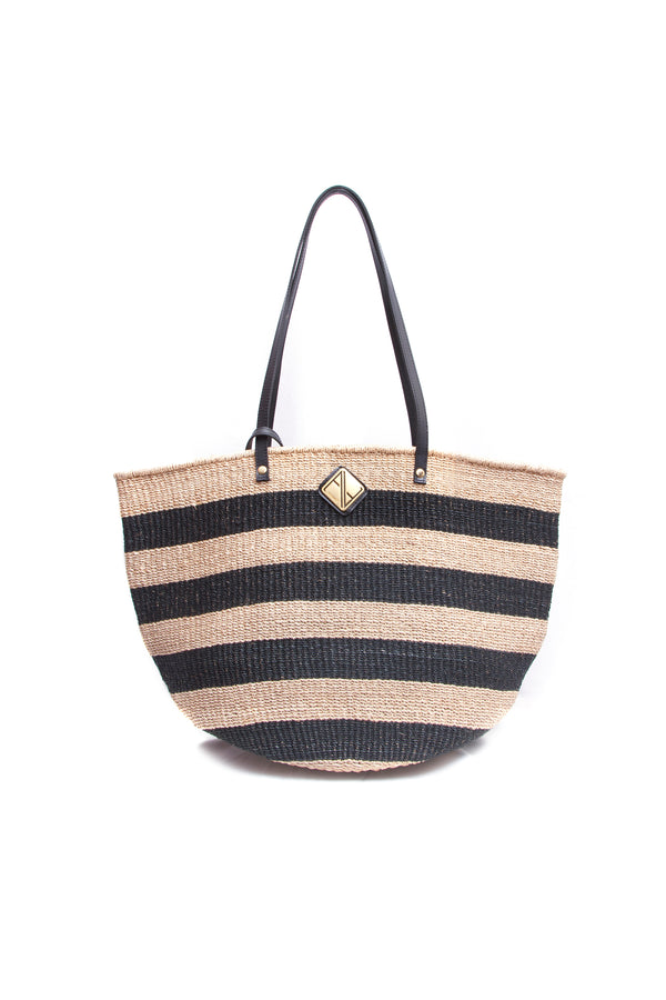 aranáz Carrie City Natural and Black Stripes