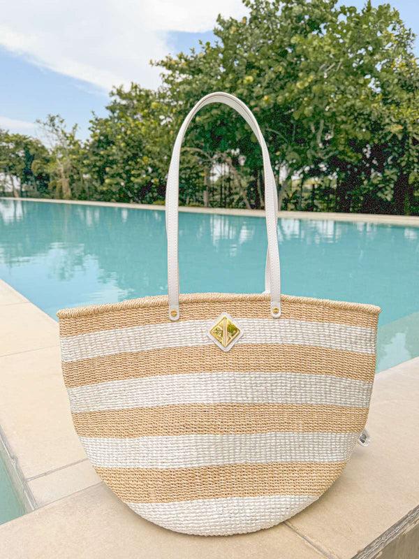 aranáz Carrie City Natural and White PP Stripes