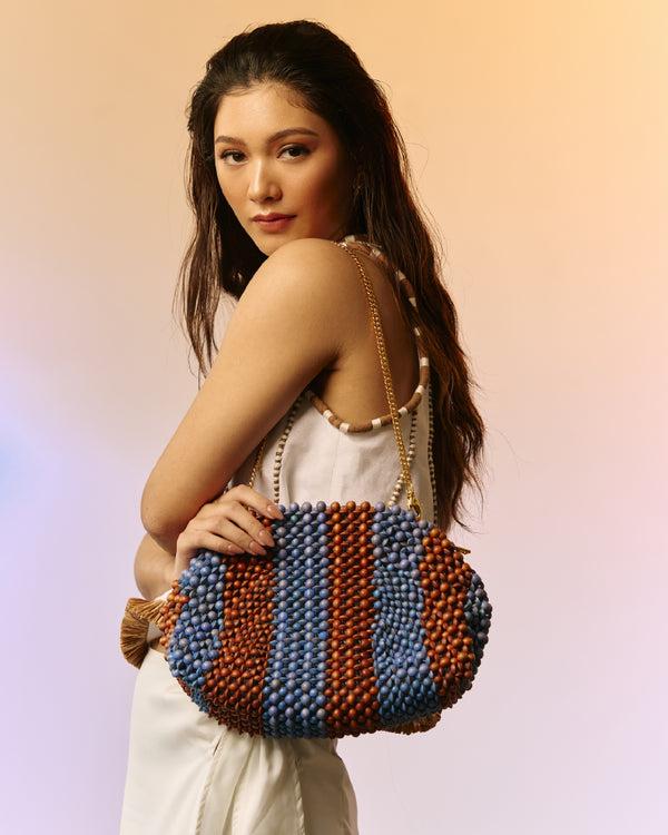 aranáz Half Moon Stripes (Blue/Tan)