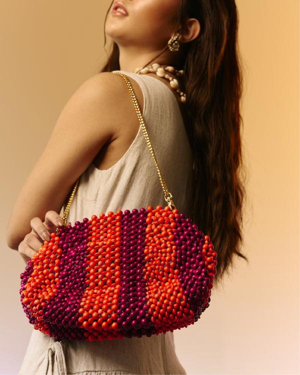 aranáz Half Moon Stripes (Magenta/Orange)