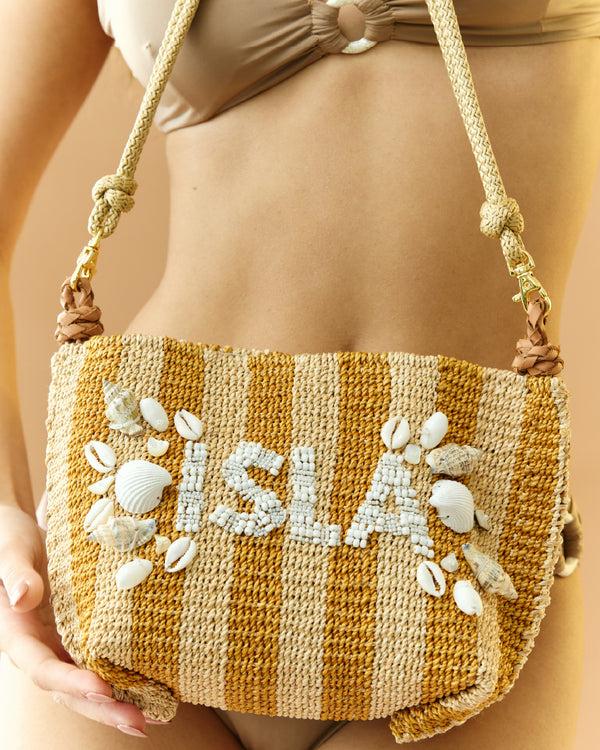 Aranáz Isla Shoulderbag (Mustard Stripes)