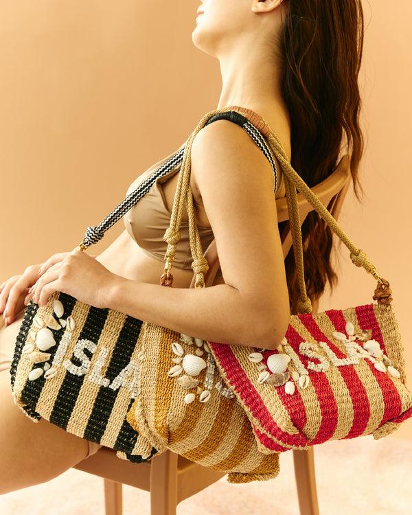 Aranáz Isla Shoulderbag (Mustard Stripes)