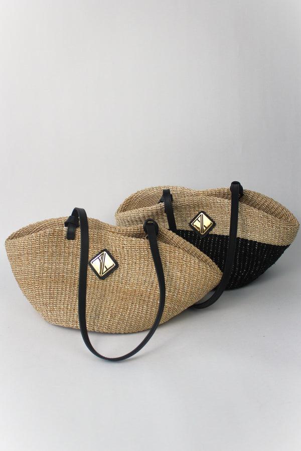 Aranáz Theresa Large (Natural With Black Leather)