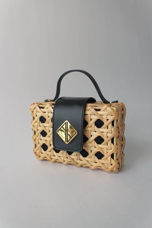 Aranáz Charlie Slim Mini Handbag With Black Leather