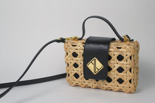 Aranáz Charlie Slim Mini Handbag With Black Leather