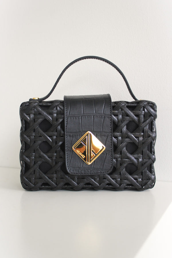 Aranáz Charlie Slim Mini Handbag With Croco Leather