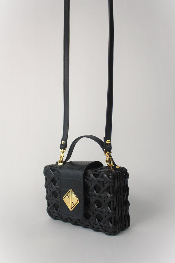 Aranáz Charlie Slim Mini Handbag With Croco Leather
