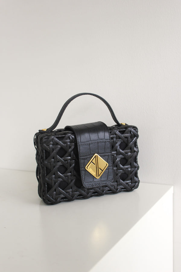 aranáz Charlie Slim Mini Handbag with Croco Leather