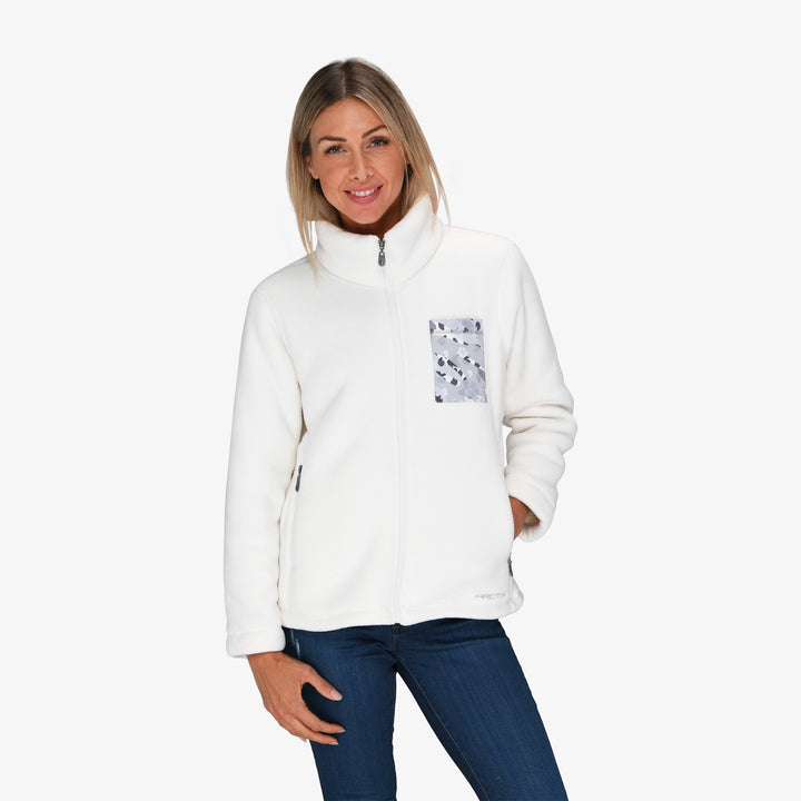 arctix Women's Birch Printed Pocket Fleece Fitted Jacket
