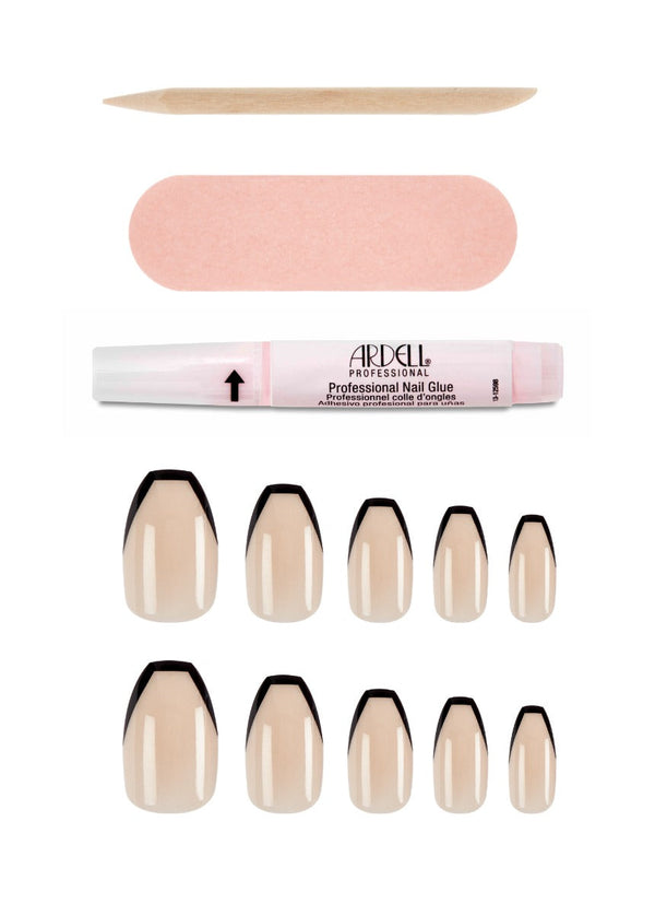 Ardell Nail Addict Eco French Noir