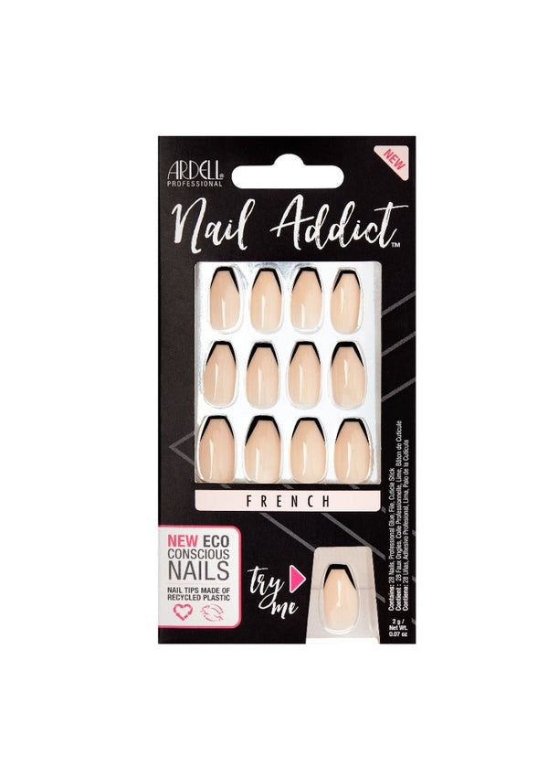 ardell Nail Addict Eco French Noir