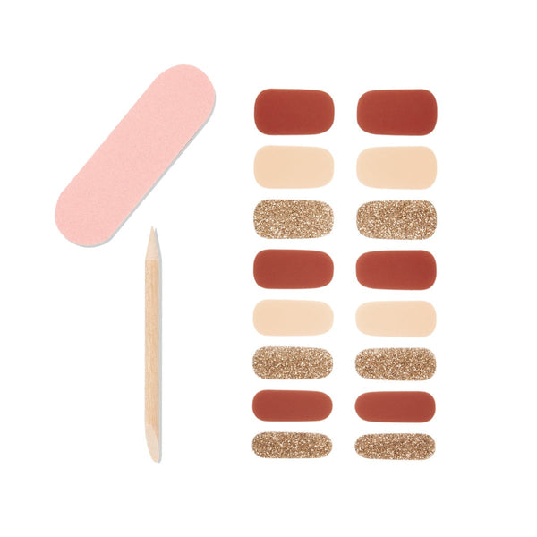 Ardell Nail Addict Gel Nail Strips - Golden Goddess