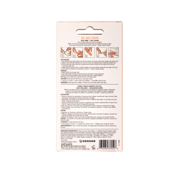 Ardell Nail Addict Gel Nail Strips - Golden Goddess