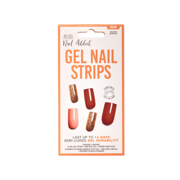 ardell Nail Addict Gel Nail Strips - Golden Goddess