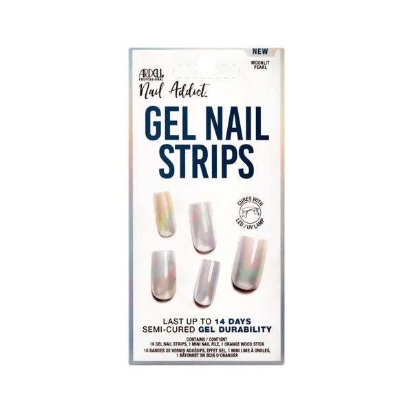 ardell Nail Addict Gel Nail Strips - Moonlit Pearl