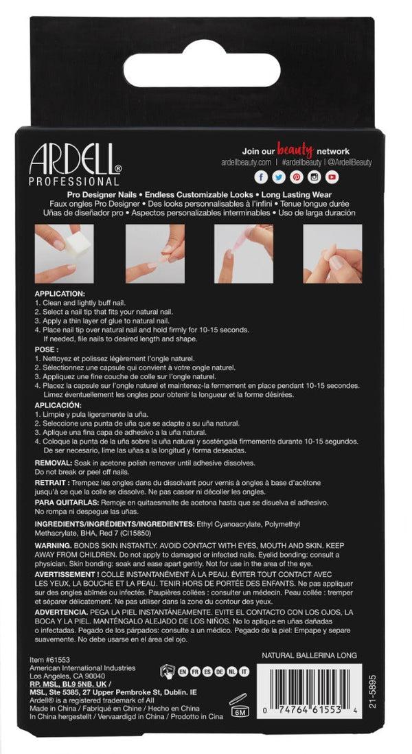 Ardell Nail Addict Natural Ballerina Long