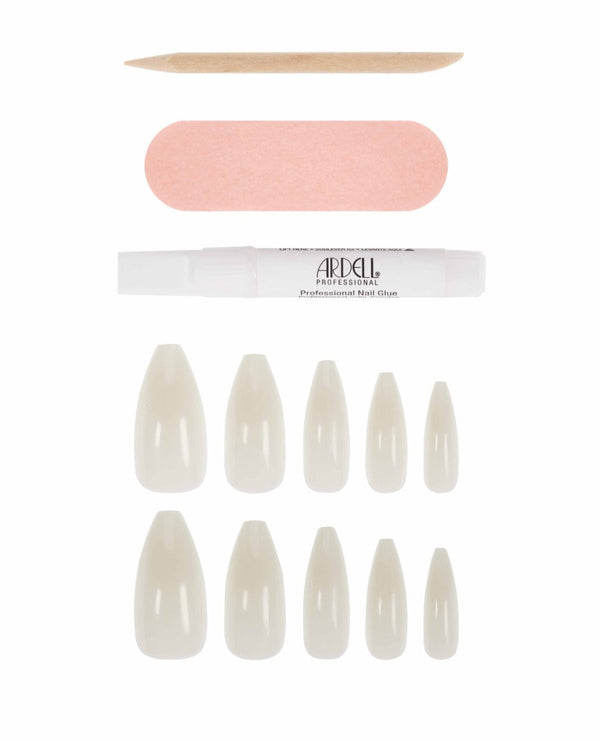 Ardell Nail Addict Natural Ballerina Long