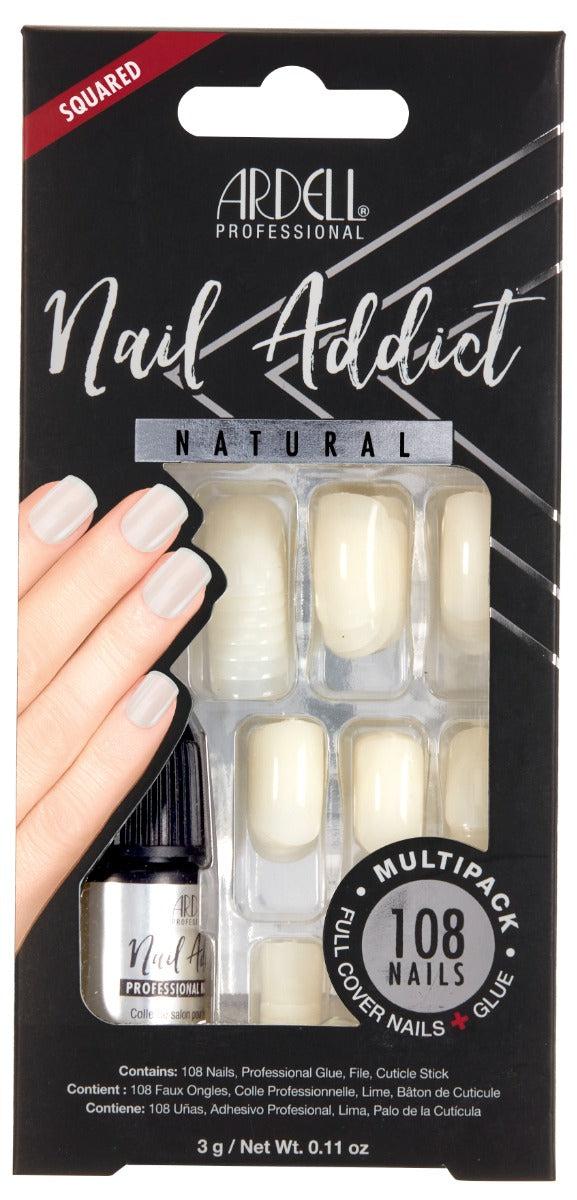 ardell Nail Addict Natural Squared Multipack
