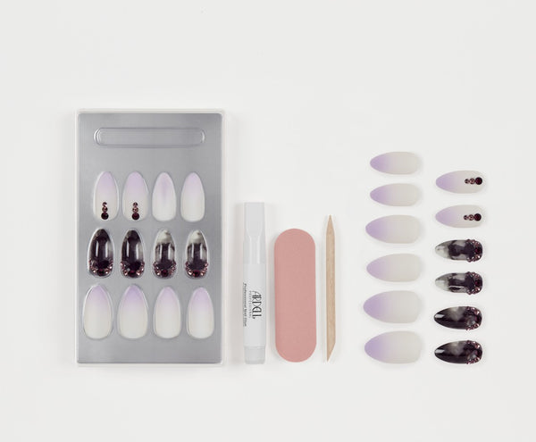 Ardell Ardell Nail Addict Premium Artificial Nail Set Marble Purple Ombré