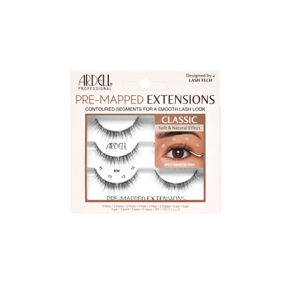 ardell Pre-Mapped Extensions Classic 3 pack