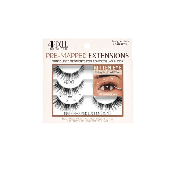 ardell Pre-Mapped Extensions Kitten Eye 3 pack