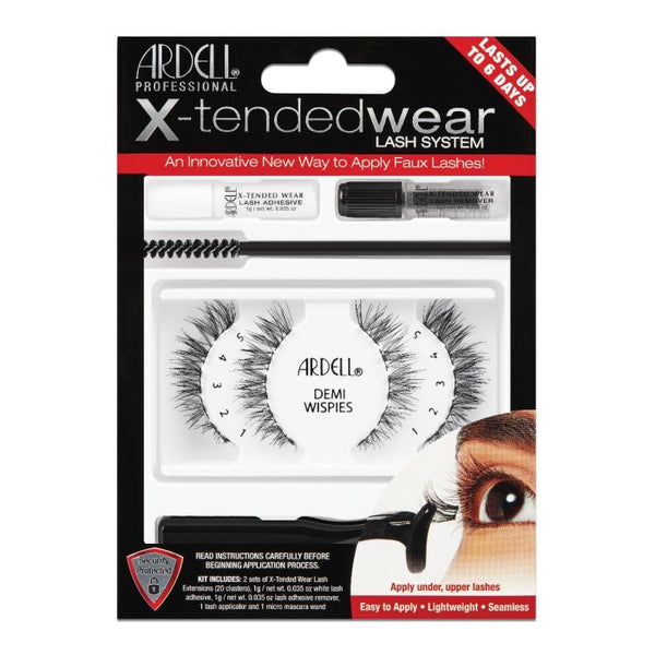 ardell X-Tended Wear Lash System Kit Demi Wispies