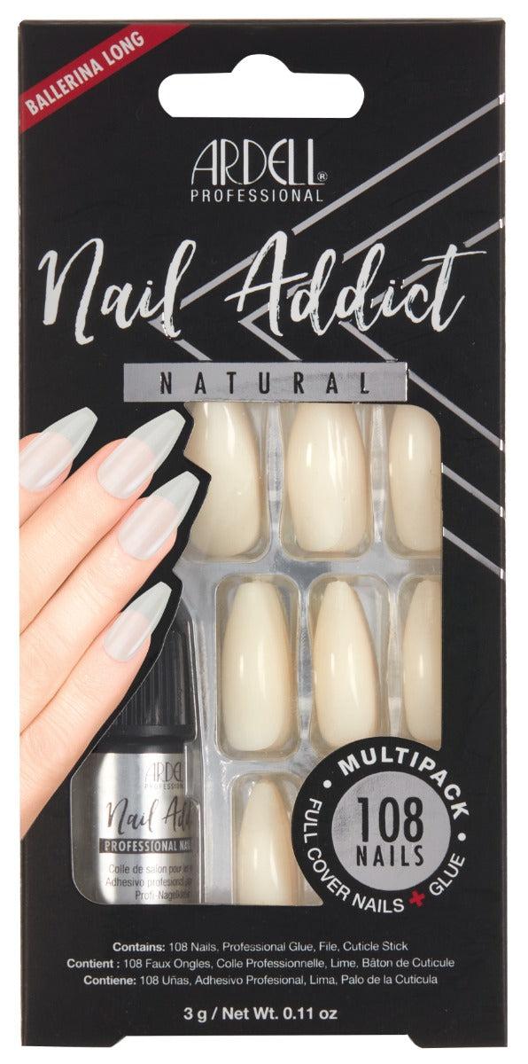 ardell Nail Addict Natural Ballerina Long Multipack