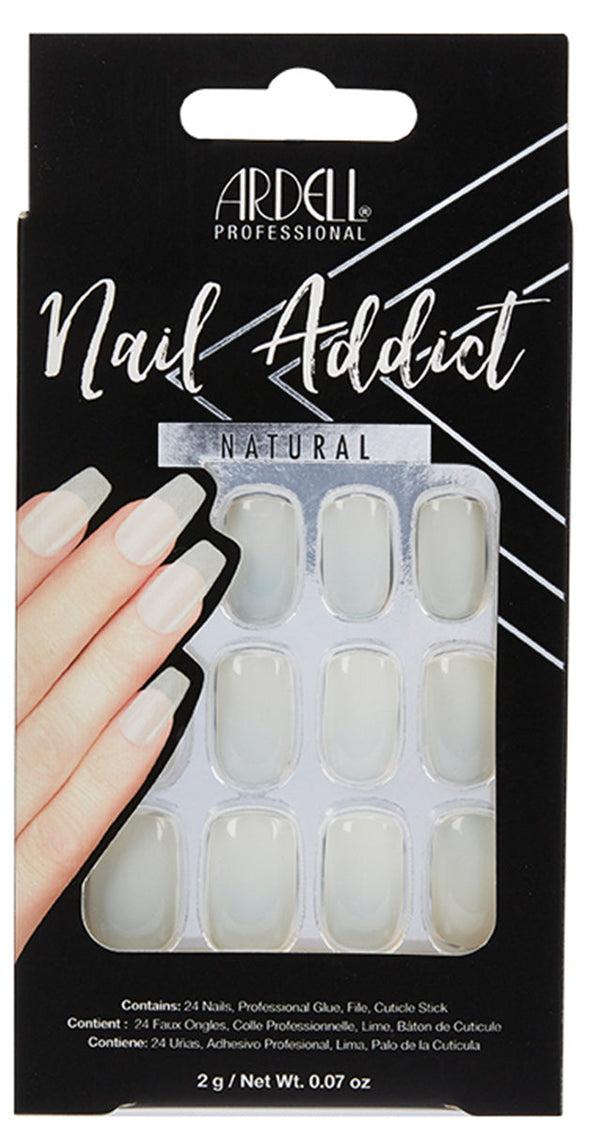 ardell Nail Addict Premium Artificial Nail Set Natural Long