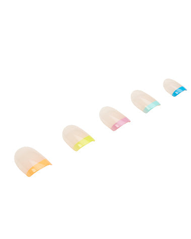 Ardell Nail Addict Premium Artificial Nail Set Rainbow French Tips