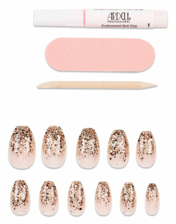 Ardell Nail Addict Premium Nail Set Dripping In Gold