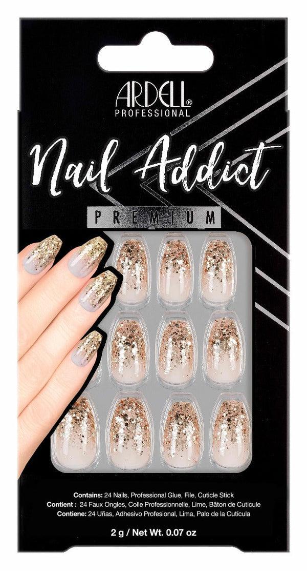 ardell Nail Addict Premium Nail Set Dripping in Gold