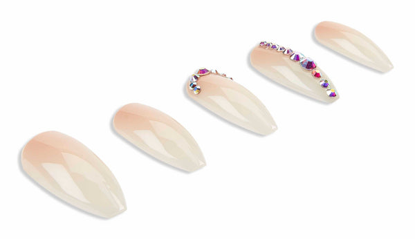 Ardell Nail Addict Premium Nail Set Nude Light Crystals