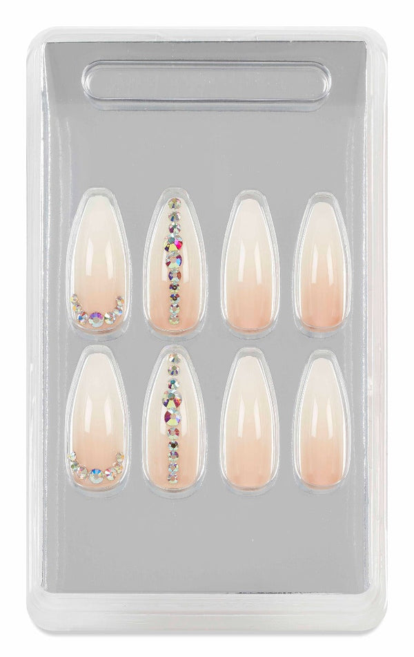 Ardell Nail Addict Premium Nail Set Nude Light Crystals