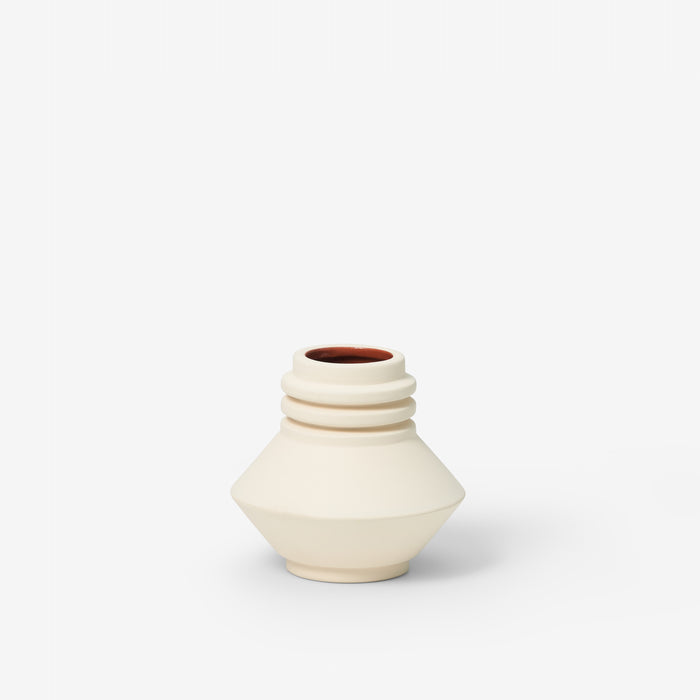 areaware Simone Brewster Strata Vase - Cream
