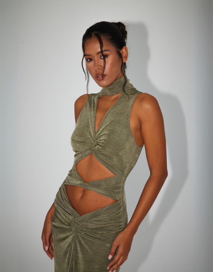 Aria Cove CHARLISE KHAKI Dresses