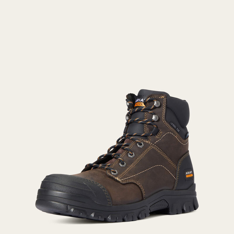 ariat Treadfast 6" Waterproof Steel Toe Work Boot