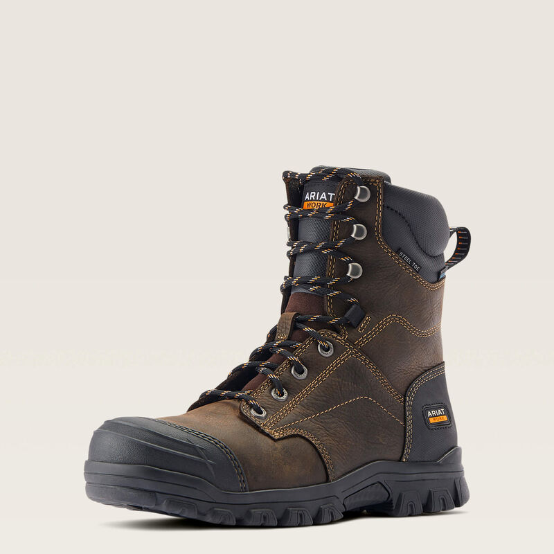 ariat Treadfast 8" Waterproof Steel Toe Work Boot